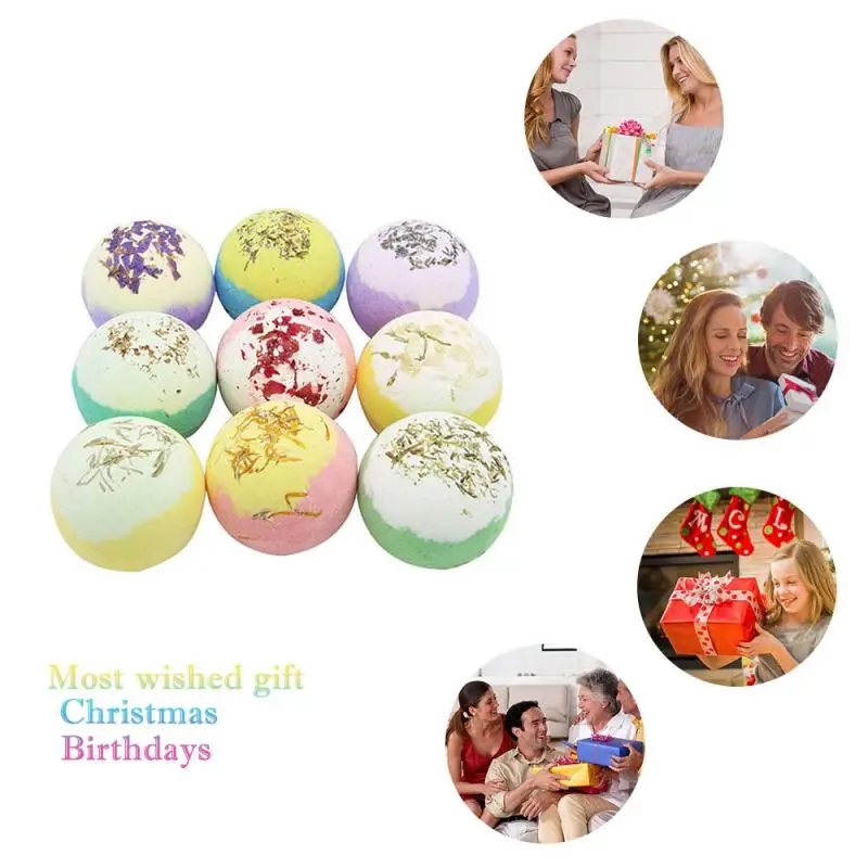 4 шт. солевая бомба шар для ухода за кожей эфирное масло натуральный пузырь