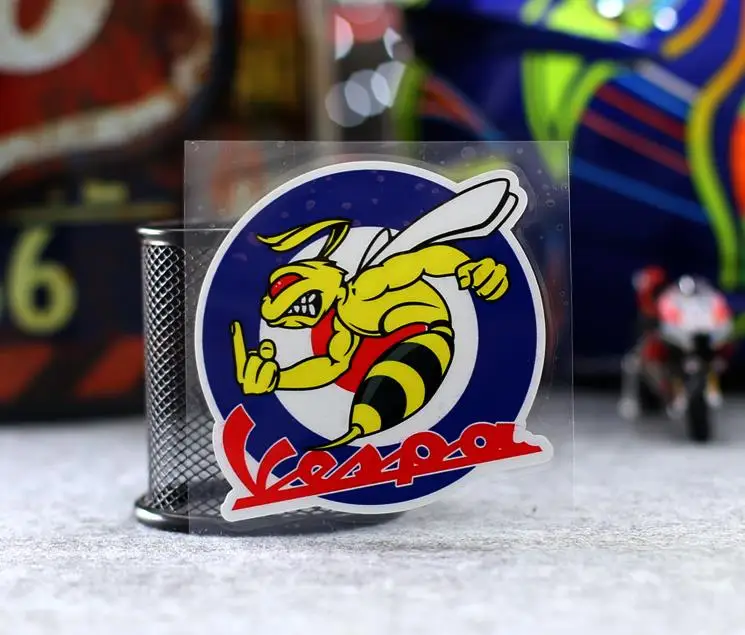 Виниловая наклейка в виде пчелы и для мотоцикла светоотражающие гоночные