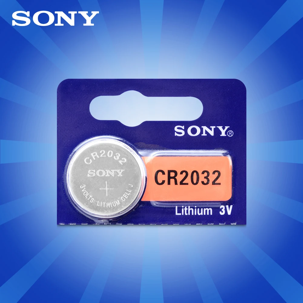 1 шт. для SONY Оригинальная батарея CR2032 3 в литиевые батареи BR2032 DL2032 ECR2032 CR 2032 Кнопка монета батарея для часы с калькулятором