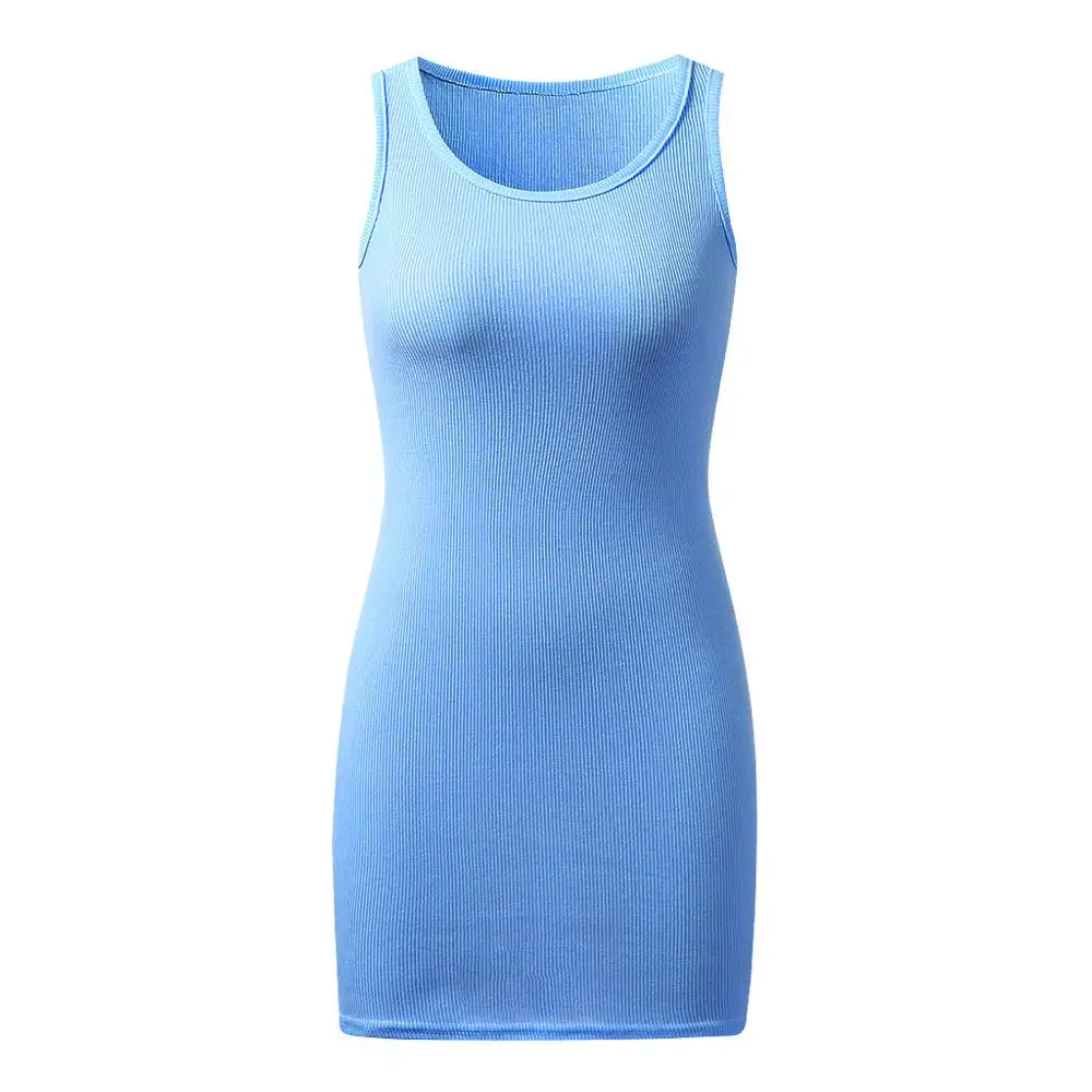 Летние женские сексуальные бедра однотонные тканевое платье с О образным