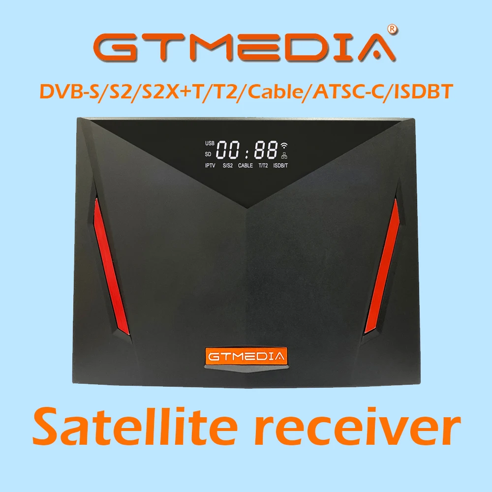 FTA DVB S2/T2 спутниковый ресивер Gtmedia V8 UHD 1080P поддержка YouTube 2 года Европа без Freesat v8