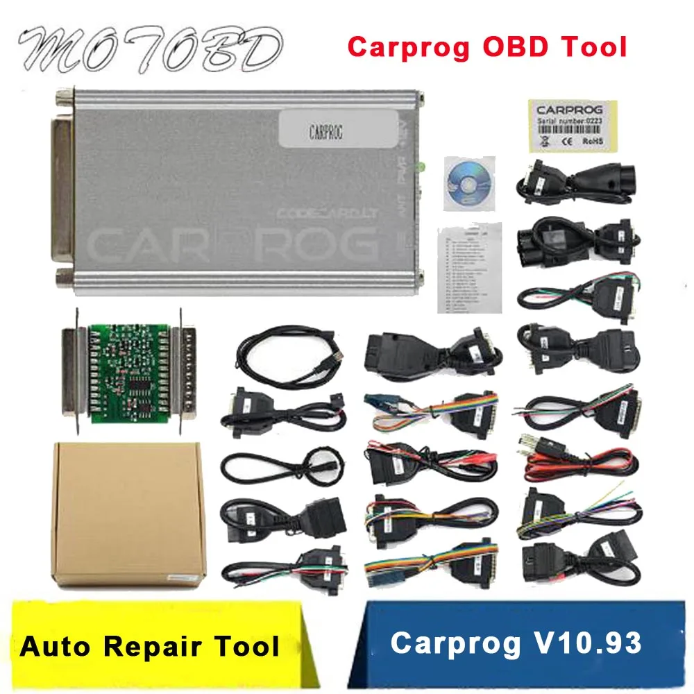 Новинка 2019 Инструмент CARPROG V10.93 Carprog для тюнинга автомобильных чипов ECU инструмент