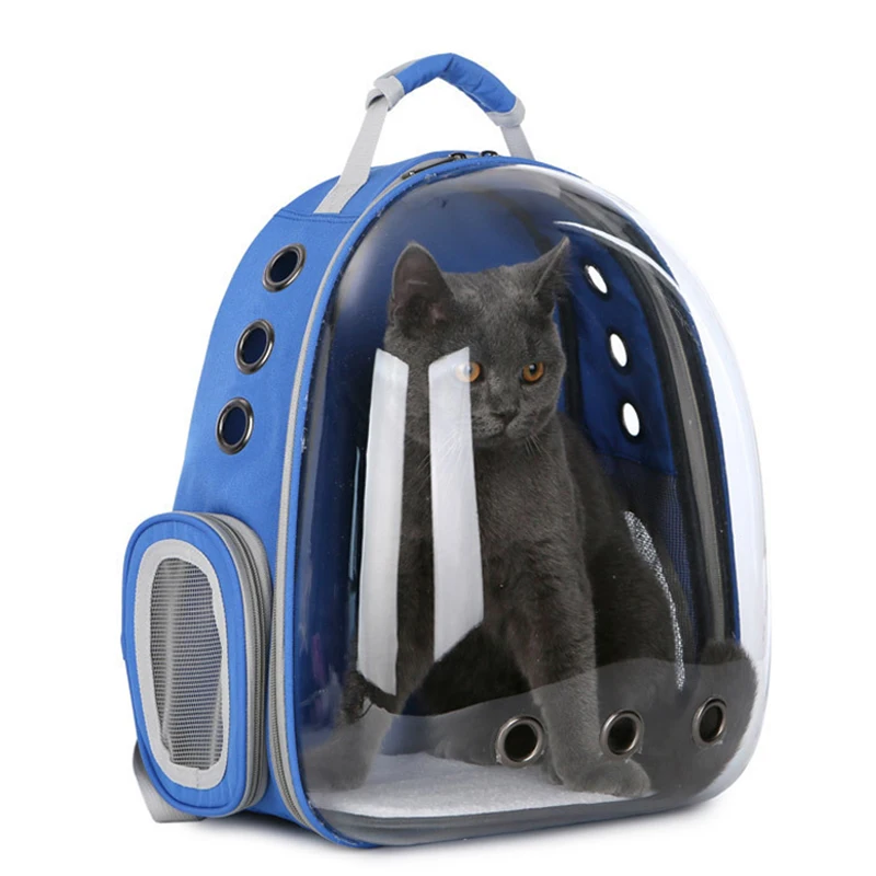 

Hot Cat Carrier Bags Breathable Pet Carriers Small Dog Cat Backpack Travel Space Capsule Cage Pet Transport Bag Carrying VJ
