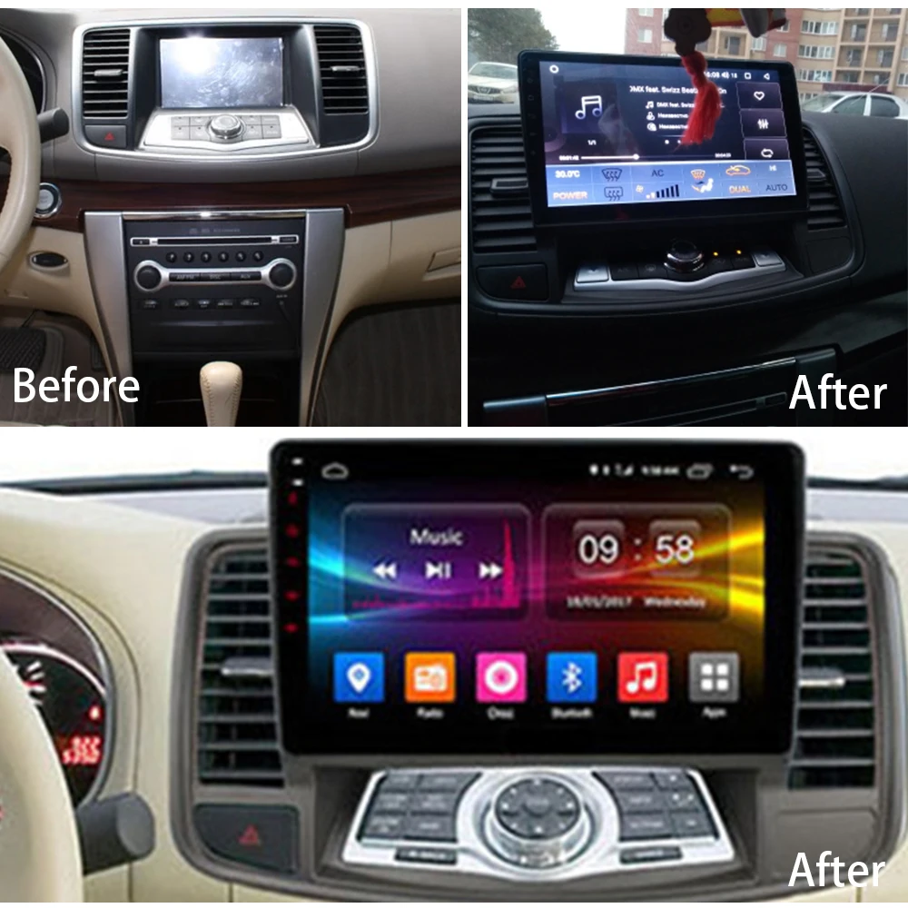 Автомобильный мультимедийный плеер стерео GPS DVD радио навигация Android экран