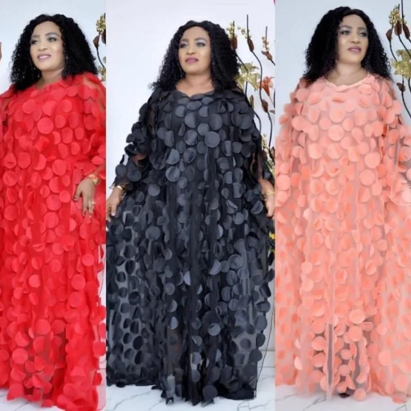 

Super Size New African Women's Dashiki Fashion Loose Embroidery Long Dress African Dress For Women African Clothes