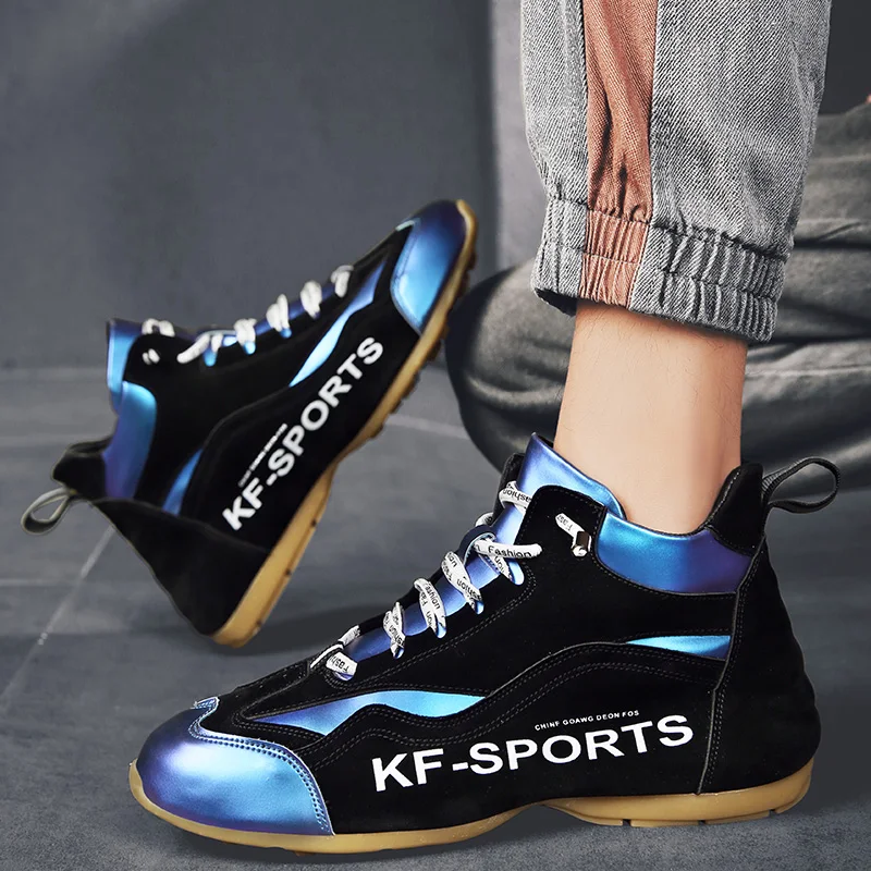 

Retro Casual HighTop Men Shoe 2020 Autumn Masculino Breathable Sports Shoes Chaussure Homme Flat Suede Sneaker Man Tennis Shoes