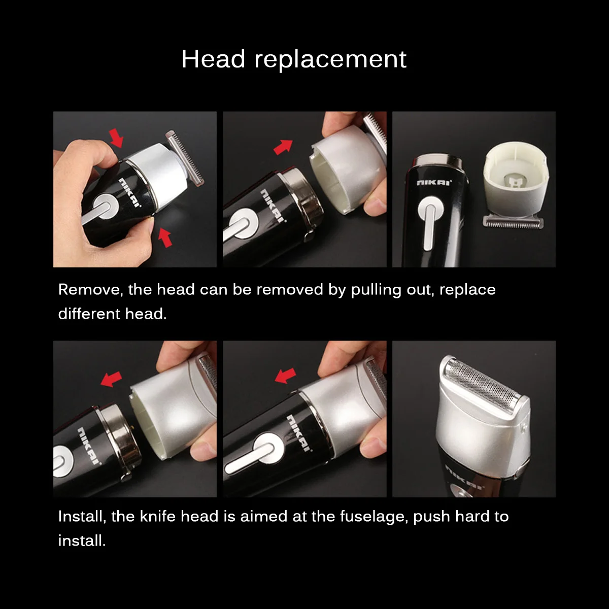 

Multi grooming kit 5 in 1 Electric Hair Clipper Rechargeable Barber Mustache Nose Beard Trimmer Hair Cutting Kit