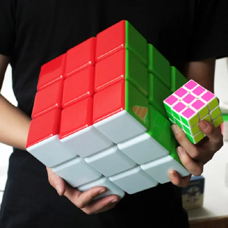 

18 cm Hot Selling Heshu 18cm 3x3x3 Cube Super Big Magic Puzzle 3x3 Cubo magico stickerless Professional Educational Toy for kid