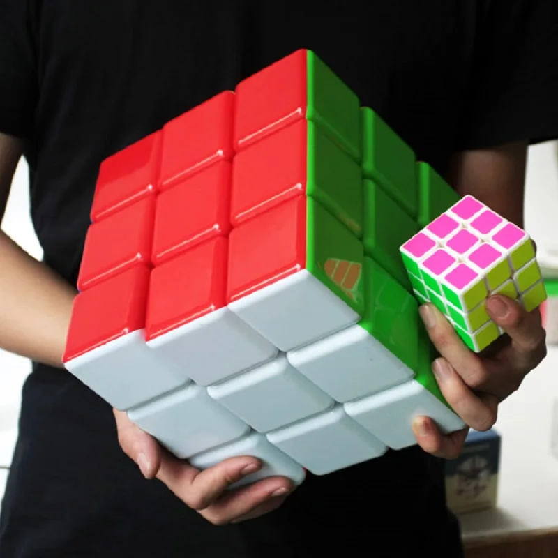 18 cm Hot Selling Heshu 18cm 3x3x3 Cube Super Big Magic Puzzle 3x3 Cubo magico stickerless Professional Educational Toy for kid | Игрушки и