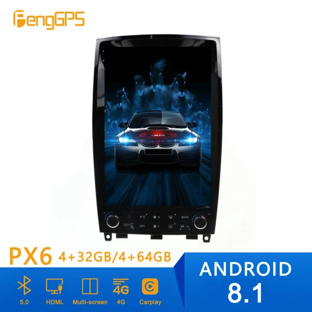 Автомобильная Мультимедийная система 128G экран в стиле Tesla для Infiniti QX50 EX25 EX35 радио