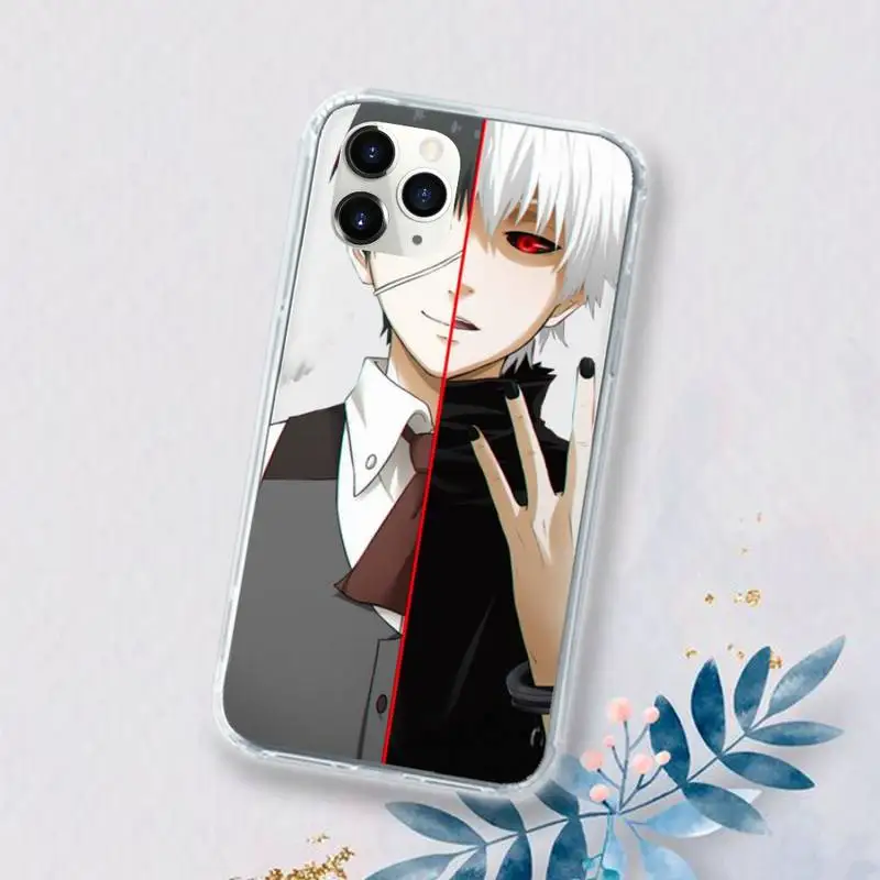 

Tokyo Ghouls Phone Case Transparent for iPhone 11 12 mini pro XS MAX 6 6S 8 7 Plus X 5S SE 2020 XR
