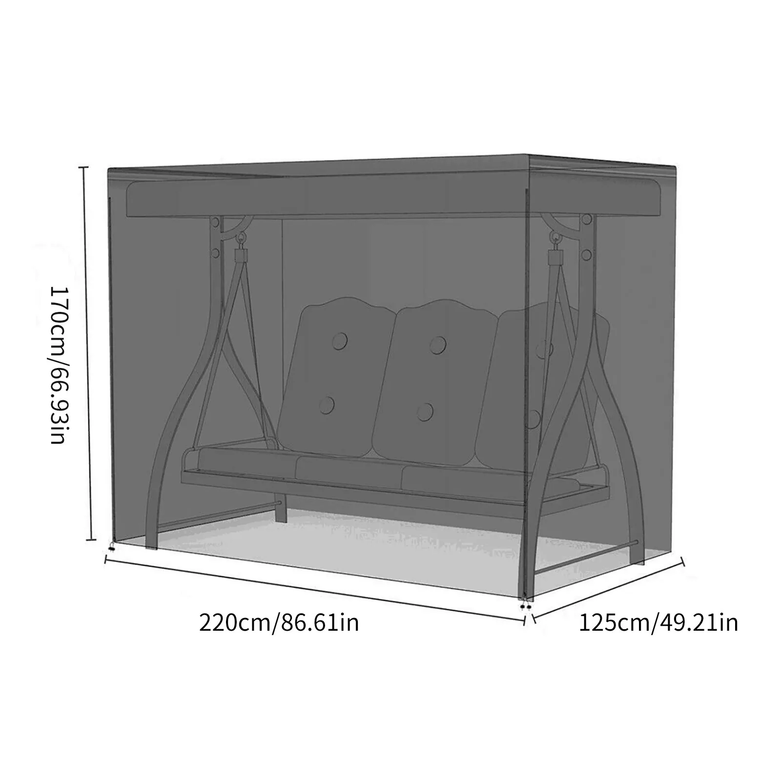 

New Swing Hammock Table Furniture Cover Waterproof Dustproof UV Protector Outdoor Patio Garden Rain Snow Chair Sofa covers