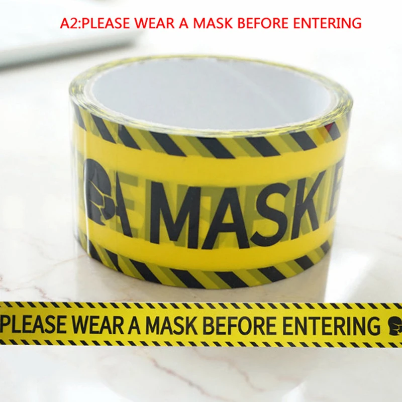 

48mm*25mm Warning Isolation Tape Danger Caution Barrier Remind Tapes DIY Sticker