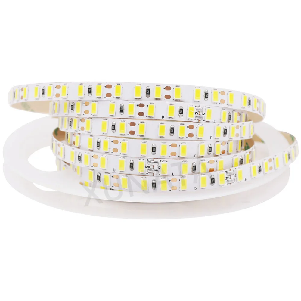 DC 12 В Светодиодная лента 5630 SMD гибкий светодиодный светильник 120 светодиодный s/m водонепроницаемая лента 8 мм PCB светодиодный светильник теплый белый/белый, 5 м