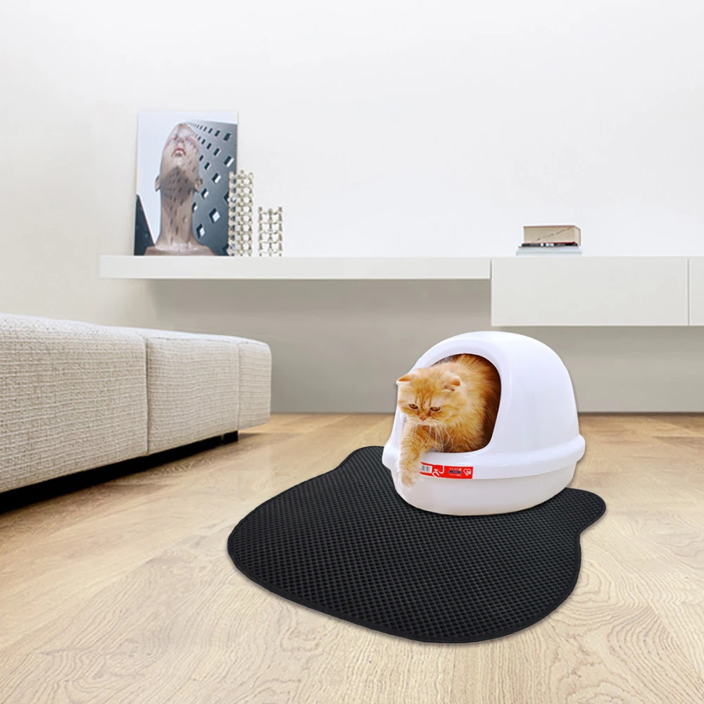 Нескользящая EVA Pet подстилка для кошки двухслойный коврик домашнего животного