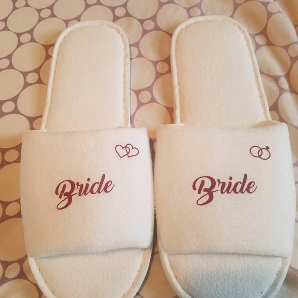 custom ring heart Slippers Open Toe silver gold mother of groom Christmas Wedding proposal Gift bridal party | Обувь