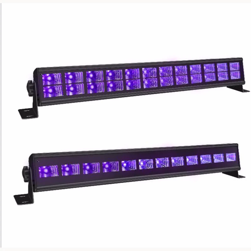 

6PCS 18LEDS 24LEDS LED Blacklight UV Disco DJ Light Laser Stage Light Bar For Party Club Halloween Christmas Wall Washer Lamp