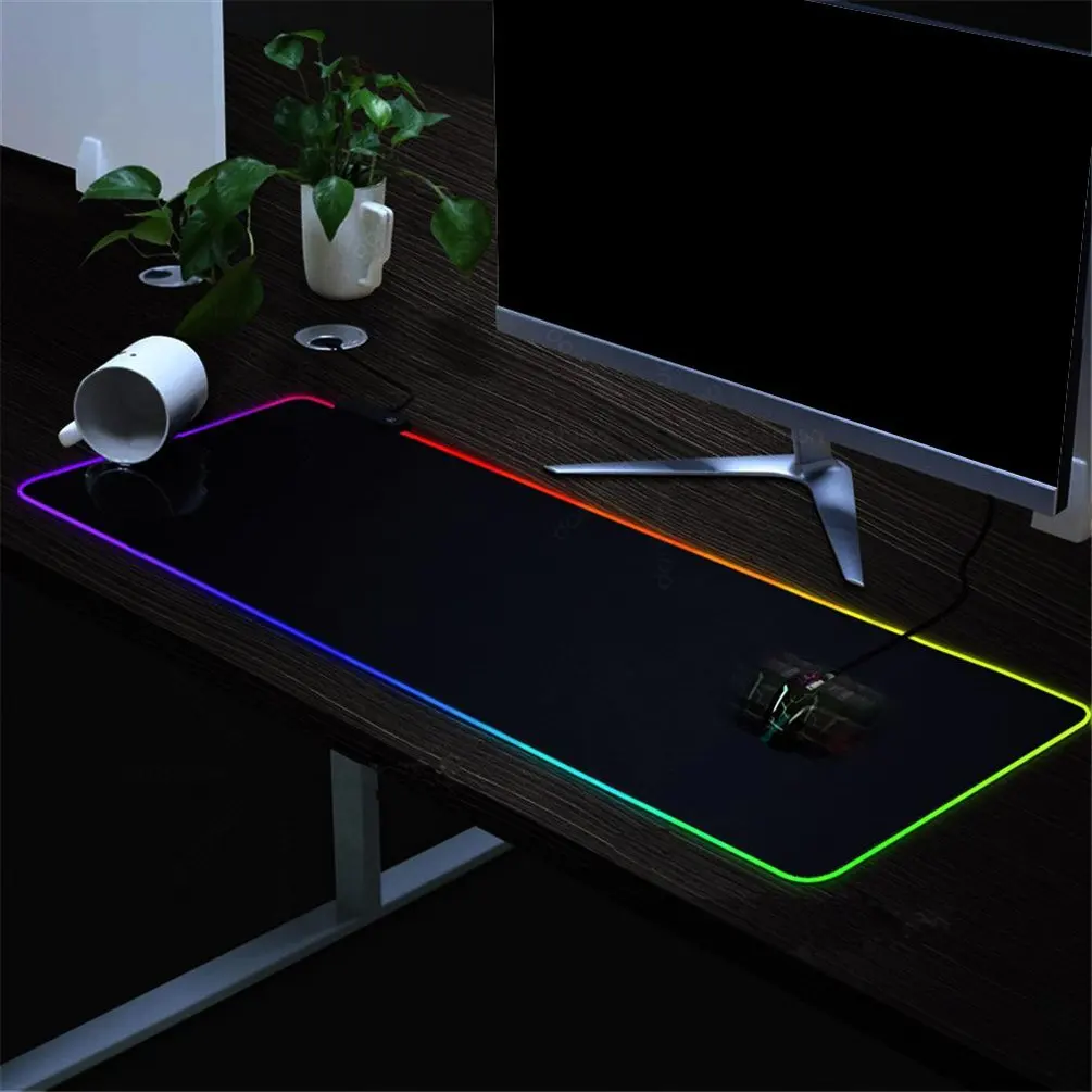 

High Quality Large Mouse Pad RGB Gaming Mouse Pad Computer Game Player Mouse Pad LED Super Luminous Waterproof USB Interface