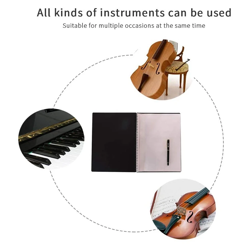 

Format Sheet Music Storage Folder, Musicians Song Documents Storage Bag, 30 Pages