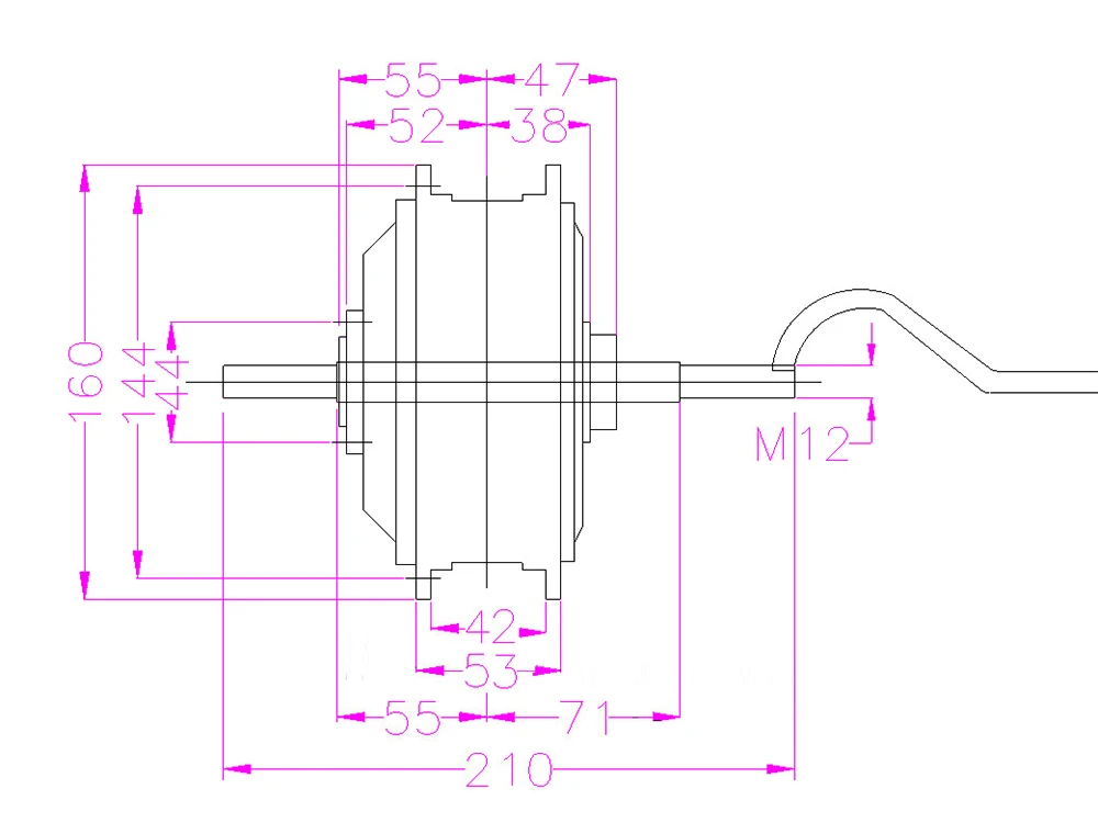20-дюймовый 36V48V500W мотор для горного велосипеда модифицированный литий-ионный