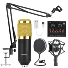 Конденсаторный микрофон BM800 для караоке, Студийный микрофон, микрофон для KTV, радио, радиотрансляция, пение, запись, компьютер, BM 800