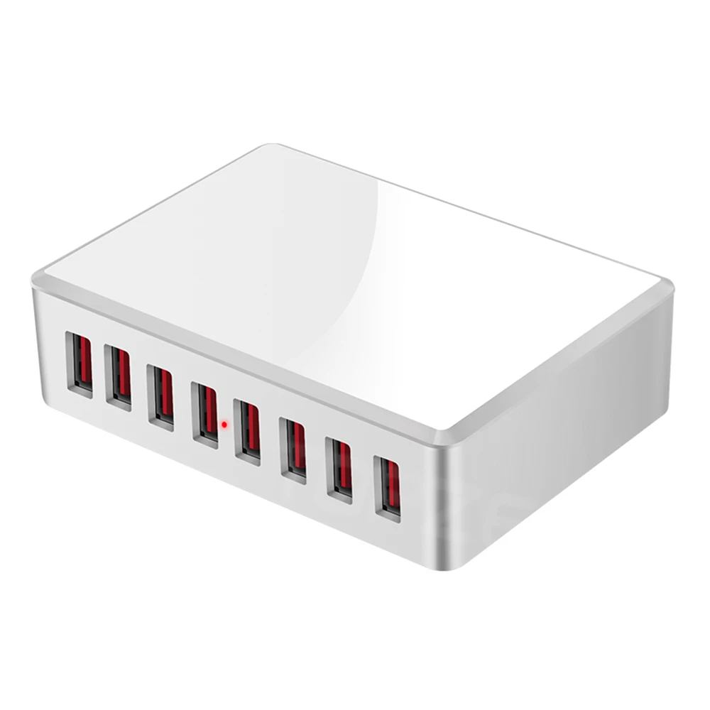 

40W 8 Ports USB Charger Adapter Charging Phone Fast Charger Portable USB Desktop Smart Charging Station for Huawei Xiaomi iPhone
