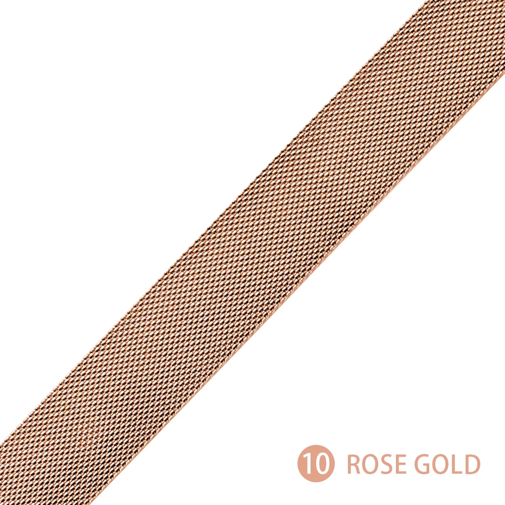 Rose Gold Ремешок для часов, Миланская петля, ремешок относится к яблоки watch1/2/3/4 серии 38 мм 42 мм наручных часов iwatch, ремешок 40 мм 44 в едином положении во время занятий легкой атлетикой, часы аксессуар - Цвет ремешка: Rose Gold