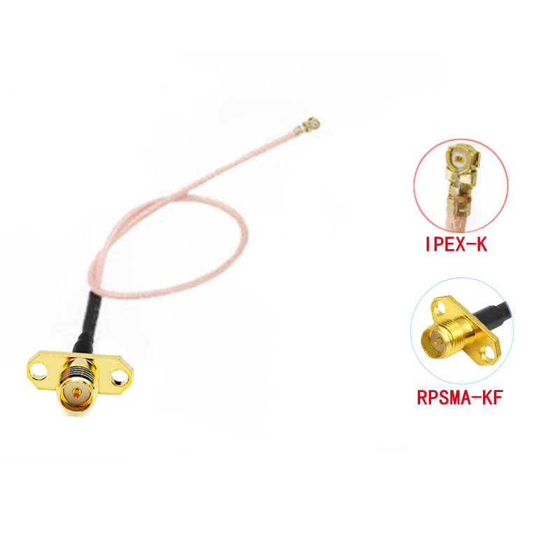 Фланцевое крепление 1 шт. разъем IPX U.fl IPEX-SMA/RP-SMA Female с 2 отверстиями RG178 фоторазъем 5