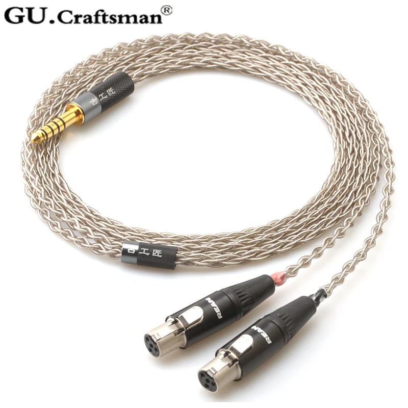 Серебристые наушники GUcraftsman 6n для смартфонов диаметром 2 5 мм/4 4 мм|Аксессуары