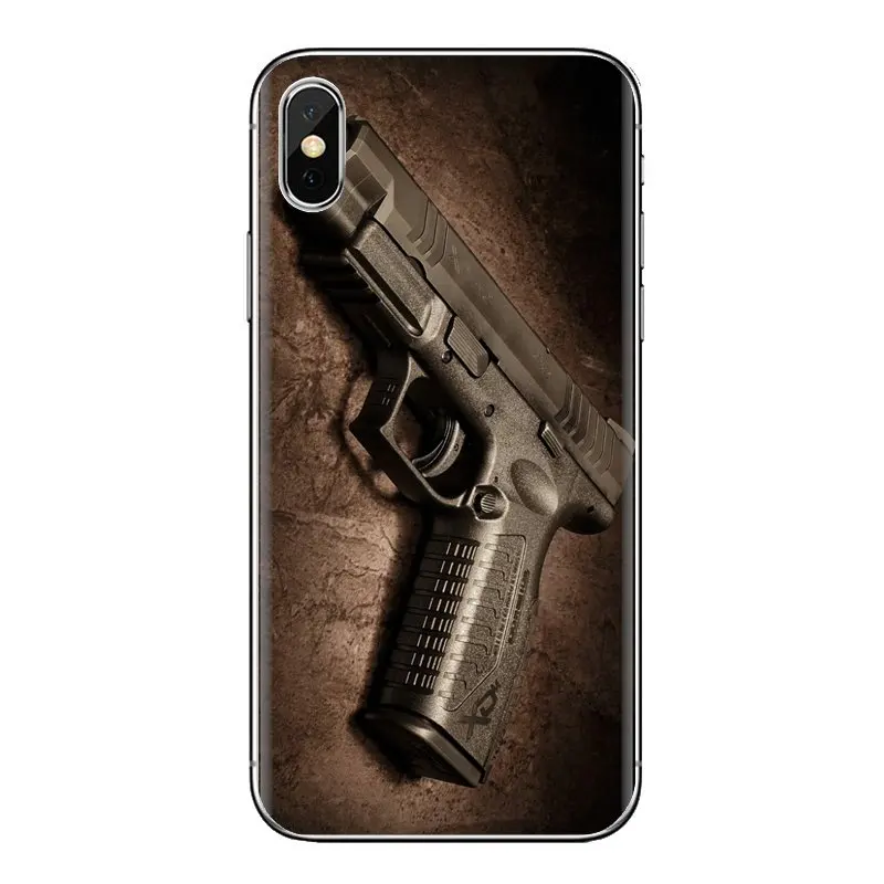 For LG G3 G4 Mini G5 G6 G7 Q6 Q7 Q8 Q9 V10 V20 V30 X Power 2 3 K10 K4 K8 2017 Phone Housing Case Springfield pistol Handguns Gun |