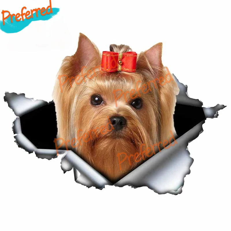 Металлическая наклейка с изображением животных из мультфильма йоркширского