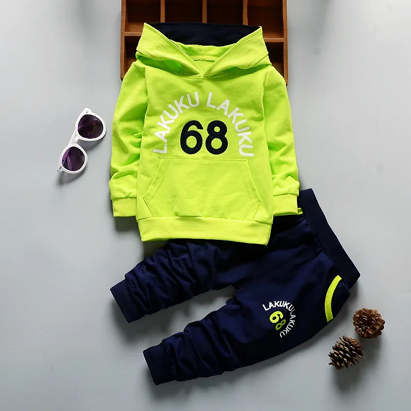 Toddler Tracksuit Autumn Baby Clothing Sets Children Boys Girls Fashion Brand Clothes Kids Hoodie Sweater And Pants 2 Pcs Suits | Детская