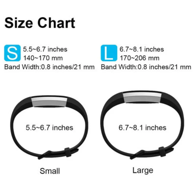 Ремешок мягкий Для Fitbit Alta/ Alta HR сменный роскошный браслет маленький и большой
