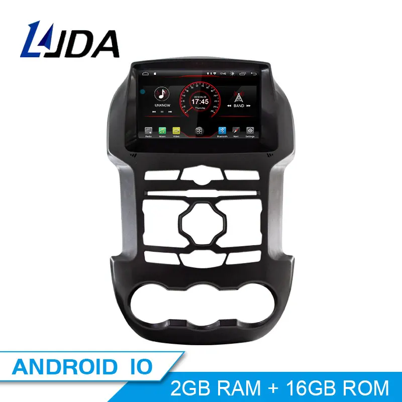 LJDA Android 10 автомобильный dvd-плеер для Ford Ranger 2011- gps навигация 2 Din Автомобильный радио мультимедиа wifi стерео ips головное устройство RDS