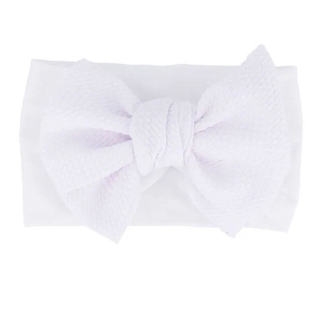 

Newborn Baby Girl Headbands Turban Infant Cute Bow Solid Headwear Accessories Nylon Elastic Hair Band Gifts Props