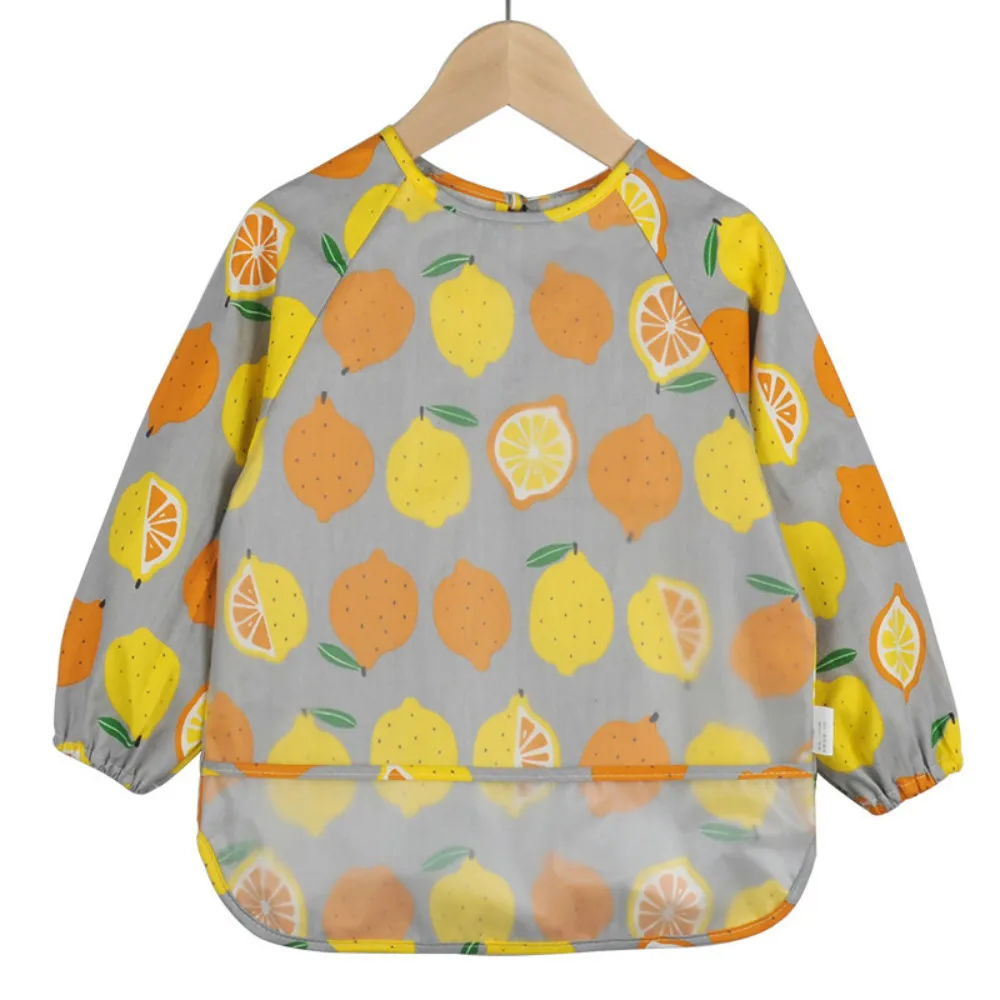 

Baby Long Sleeve Smock Boys and Girls EVA Waterproof Protective Clothing Children's Eating Clothes Painting Bibs