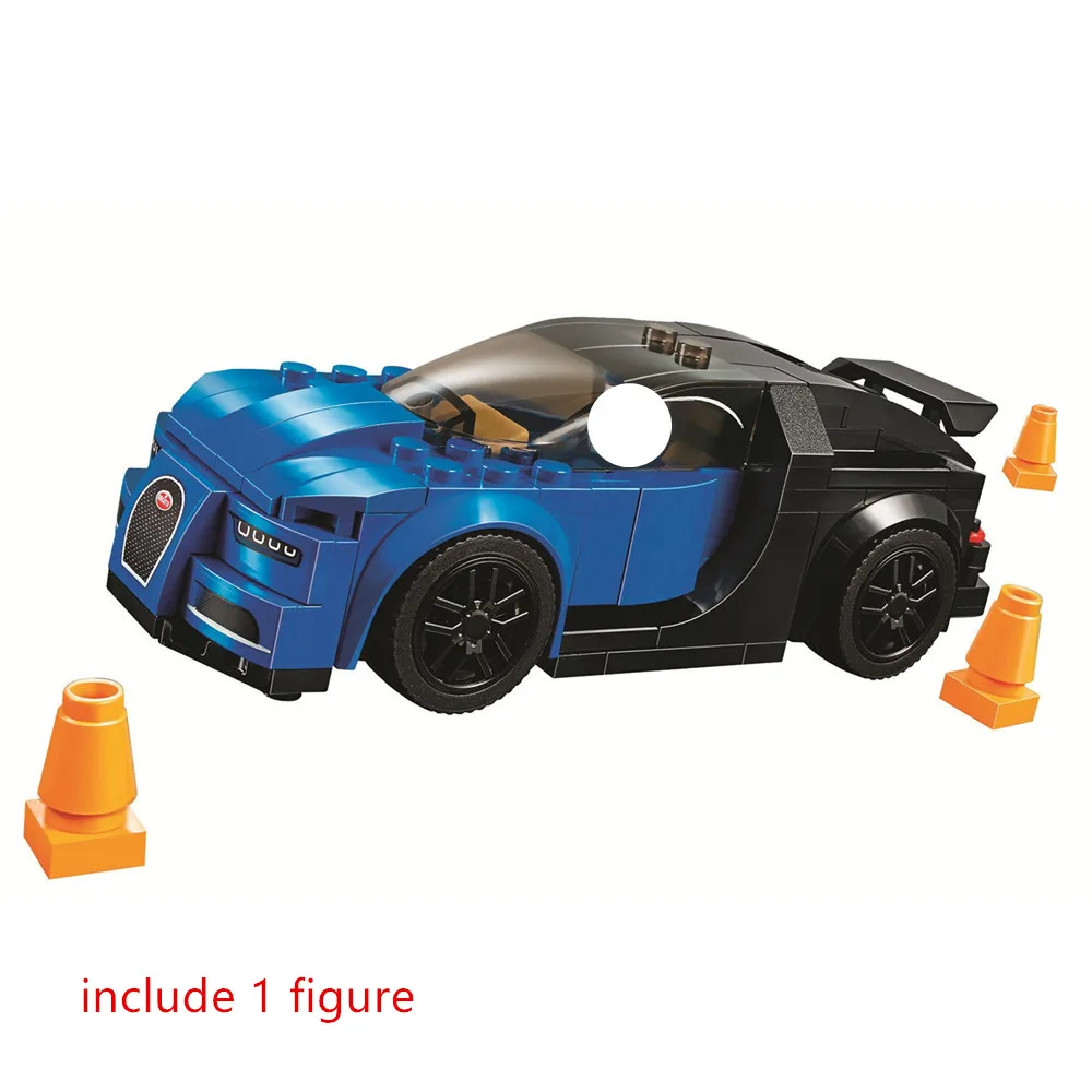 Конструктор скоростные чемпионы Bugatti Классическая модель детские игрушки