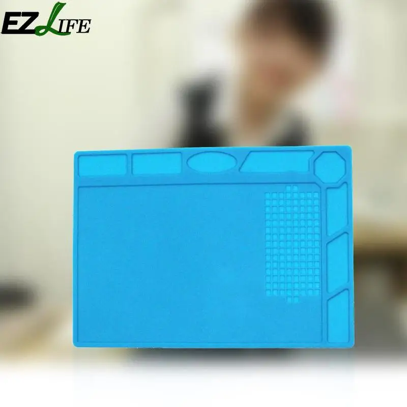 

33*23cm Magnetic Antistatic Mat Silicone Repair Mobile Platform FDT5954 Maintenance Insulation Heating Cell Phone Phone T8Q5