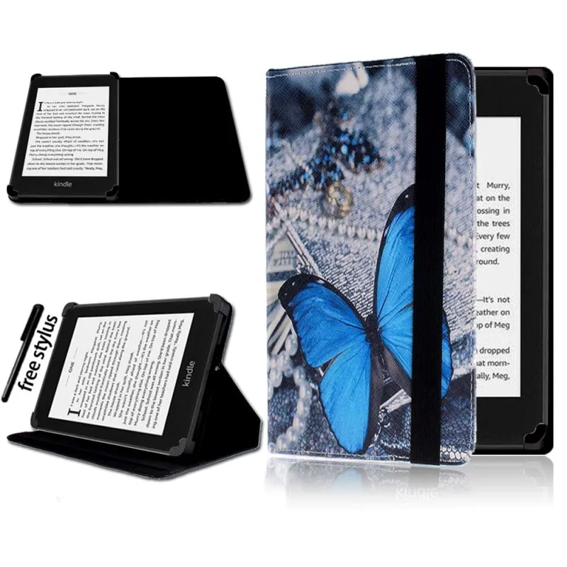 KK&LL для Amazon Kindle 4/5/7/8/9 Paperwhite 1/2/3/4/Kindle Fire HD 6 дюймов 4th/5th Gen Кожаная подставка для планшета Чехол-книжка чехол