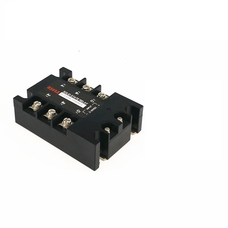 Трехфазное твердотельное реле 80 А 480 В переменного тока управляемое стандартным