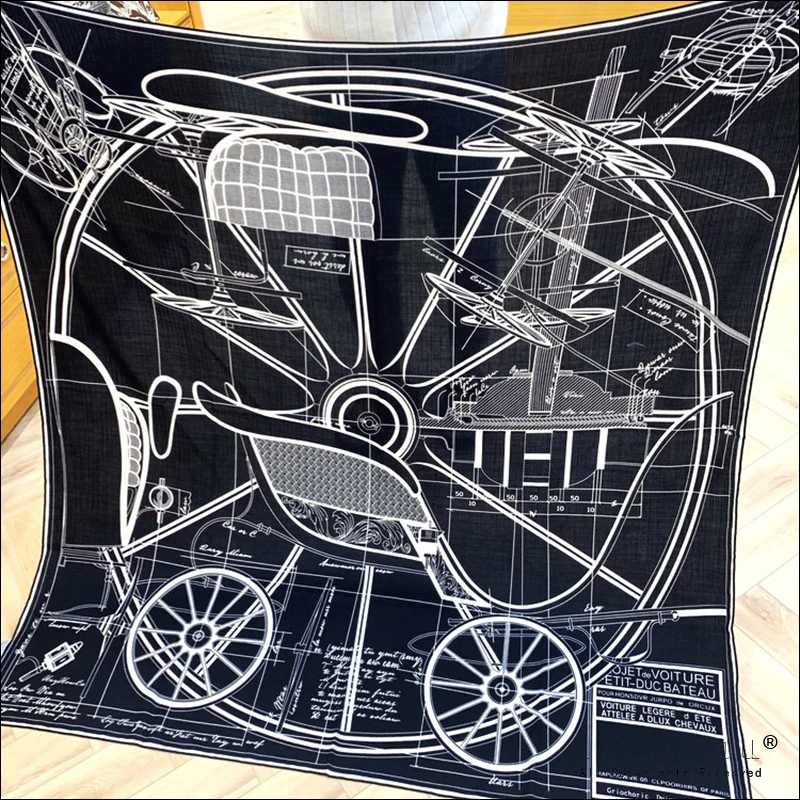 

Silk Cashmere 135 Designer Cashmere Scarf Large Hand Rolled Scarf Designer Cashmere And Silk Wrap"Petit-Duc"