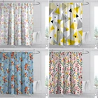 Занавеска для душа из полиэстера, водонепроницаемая, с крючком