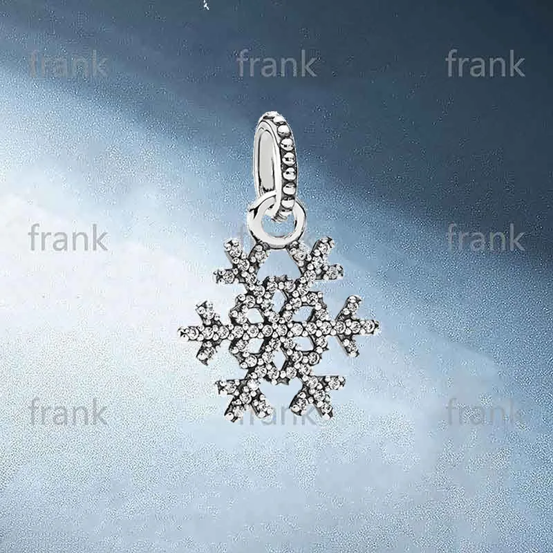 

2021 New Sterling Silver 925 christmas snowflake pendant 390354CZ