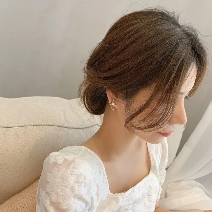 Винтажные маленькие серьги ювелирные изделия с бантом и цветком геометрические