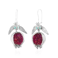 vintage fruit pomegranate earrings hooks earrings jewelry earrings for women 2020 new year gift