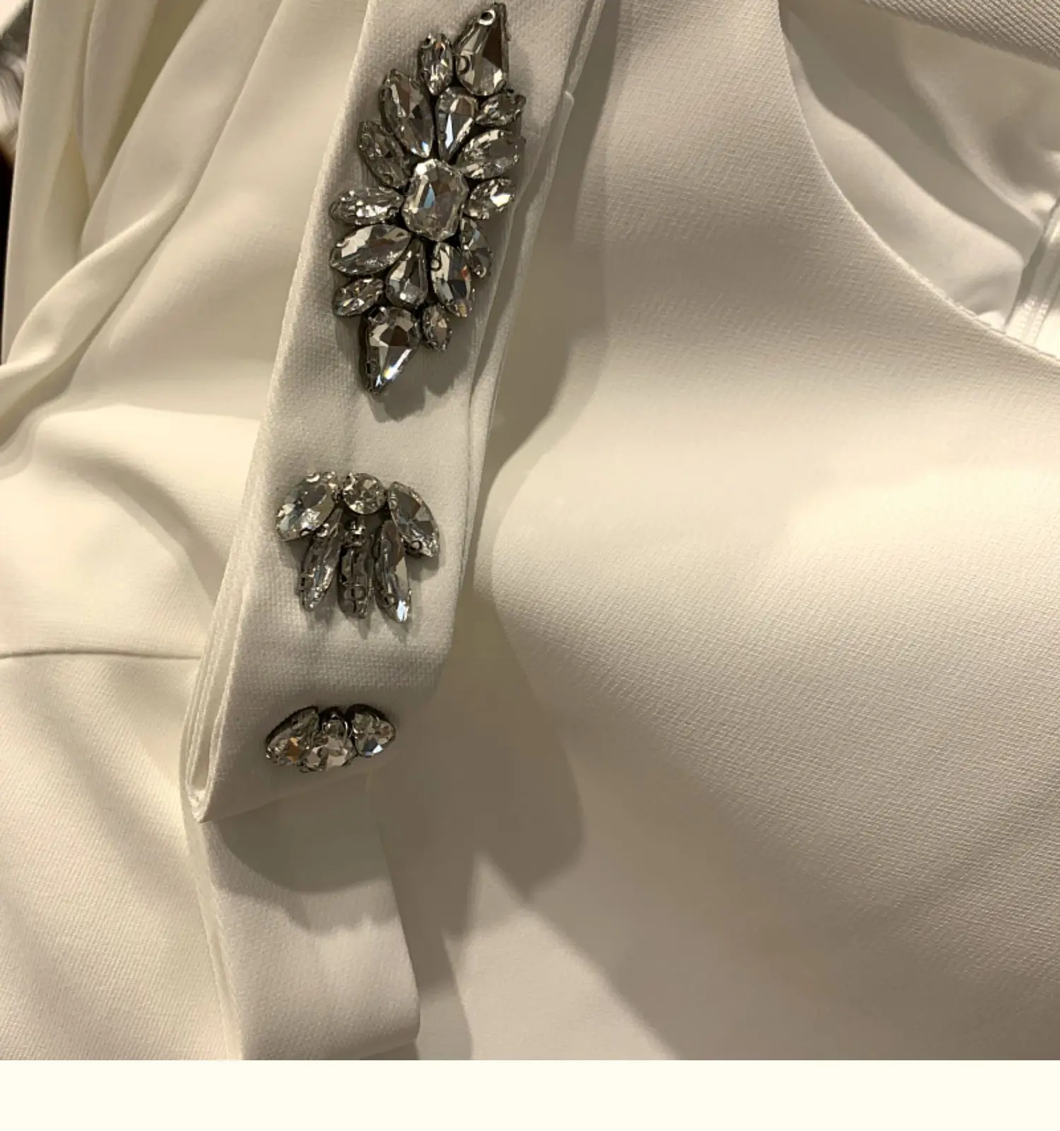 

Delicate Bead-Set Diamond Hollow-out Design Dress 2021 Summer Korean Fashion Puff Sleeve Slim Fit A- Line Dress Simple Dresses