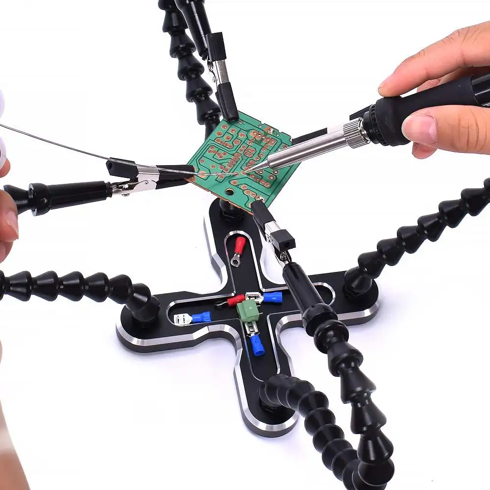 4 шт. гибкий держатель для паяльника третья вспомогательная паяльная станция