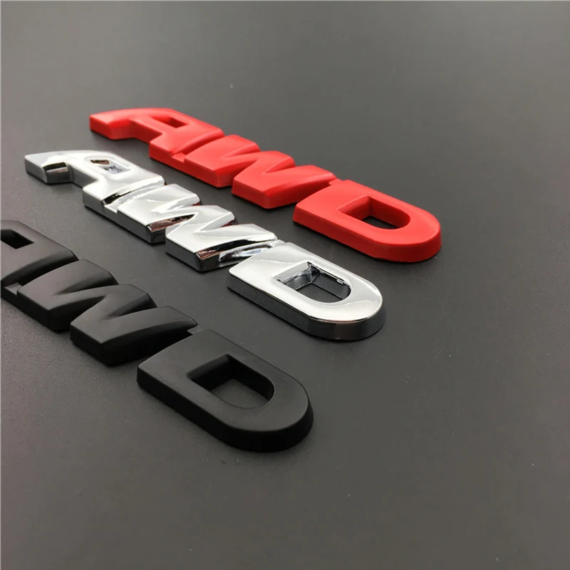 Car-styling 3D Metal Badge Stickers for AWD Logo Auto Emblem Decals Decoration Ferrari Volvo Mazda Lexus Subaru Renault Audi | Автомобили