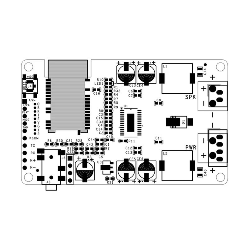 

TPA3110 Bluetooth 5.0 Amplifier Board 30W Mono Sound Amplificador TWS AUX Support Call Serial Port to Change Name