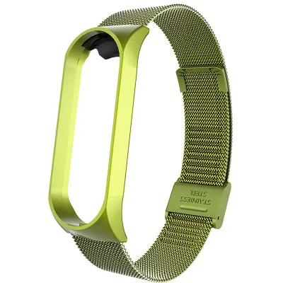 Metal buckle 01 Металлический браслет из нержавеющей стали mi Band 4 Модный Цветной ремешок из углеродного волокна для mi Band 4 3 Xiaomi mi Band 4 сменный Браслет - Цвет: Metal buckle 01